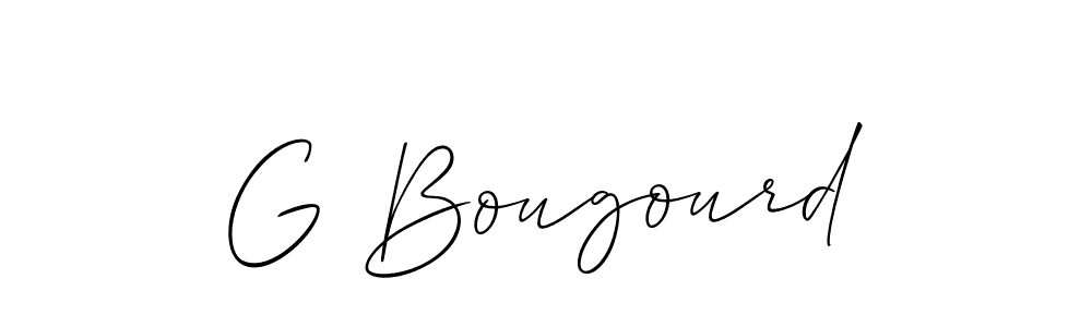 Make a short G Bougourd signature style. Manage your documents anywhere anytime using Allison_Script. Create and add eSignatures, submit forms, share and send files easily. G Bougourd signature style 2 images and pictures png