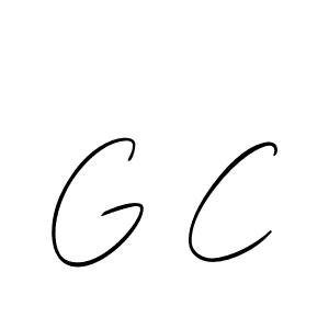 The best way (Allison_Script) to make a short signature is to pick only two or three words in your name. The name G C include a total of six letters. For converting this name. G C signature style 2 images and pictures png