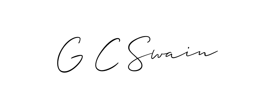 See photos of G C Swain official signature by Spectra . Check more albums & portfolios. Read reviews & check more about Allison_Script font. G C Swain signature style 2 images and pictures png