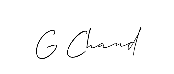 Best and Professional Signature Style for G Chand. Allison_Script Best Signature Style Collection. G Chand signature style 2 images and pictures png