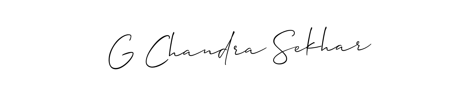It looks lik you need a new signature style for name G Chandra Sekhar. Design unique handwritten (Allison_Script) signature with our free signature maker in just a few clicks. G Chandra Sekhar signature style 2 images and pictures png