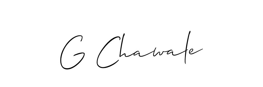 Make a short G Chawale signature style. Manage your documents anywhere anytime using Allison_Script. Create and add eSignatures, submit forms, share and send files easily. G Chawale signature style 2 images and pictures png