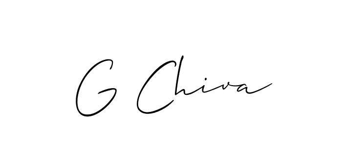 Create a beautiful signature design for name G Chiva. With this signature (Allison_Script) fonts, you can make a handwritten signature for free. G Chiva signature style 2 images and pictures png