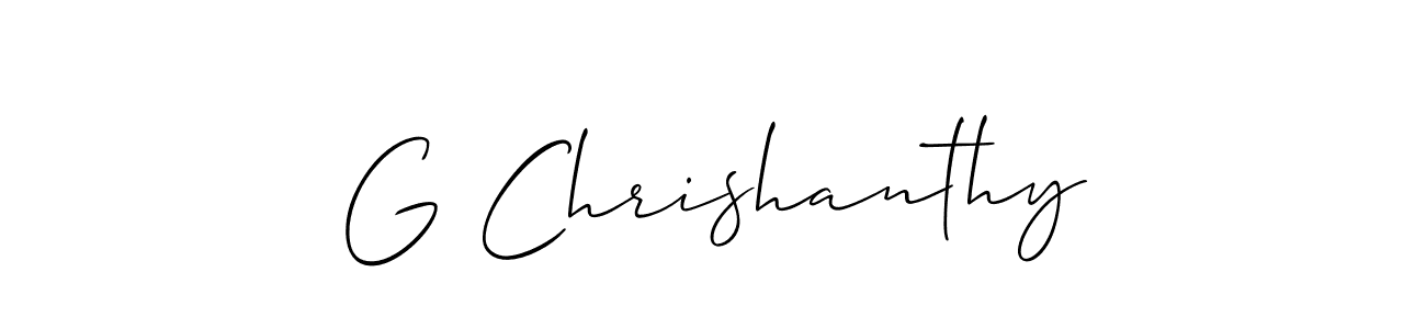 Check out images of Autograph of G Chrishanthy name. Actor G Chrishanthy Signature Style. Allison_Script is a professional sign style online. G Chrishanthy signature style 2 images and pictures png