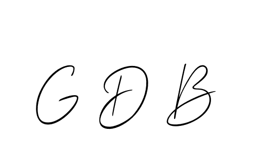 G D B stylish signature style. Best Handwritten Sign (Allison_Script) for my name. Handwritten Signature Collection Ideas for my name G D B. G D B signature style 2 images and pictures png