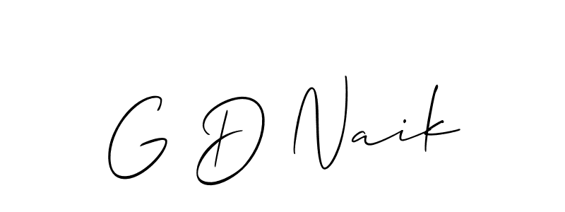 Make a beautiful signature design for name G D Naik. Use this online signature maker to create a handwritten signature for free. G D Naik signature style 2 images and pictures png
