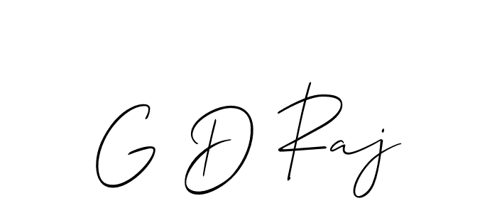 Also we have G D Raj name is the best signature style. Create professional handwritten signature collection using Allison_Script autograph style. G D Raj signature style 2 images and pictures png