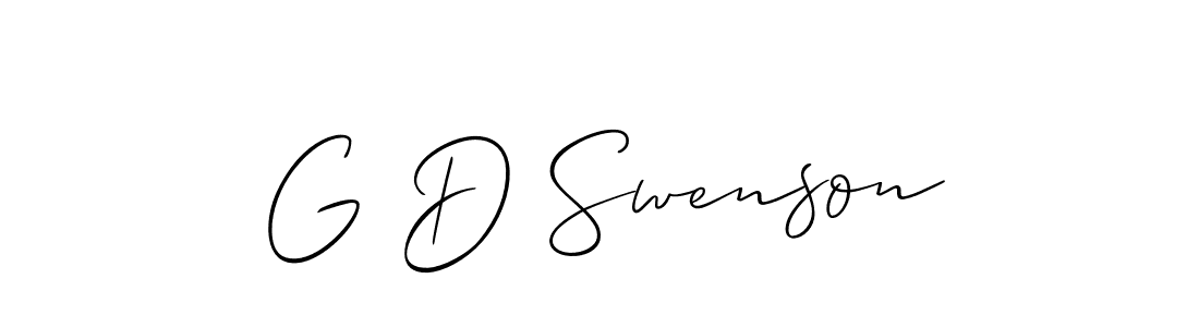 Here are the top 10 professional signature styles for the name G D Swenson. These are the best autograph styles you can use for your name. G D Swenson signature style 2 images and pictures png