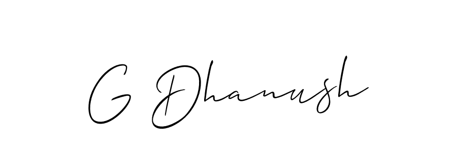 Best and Professional Signature Style for G Dhanush. Allison_Script Best Signature Style Collection. G Dhanush signature style 2 images and pictures png