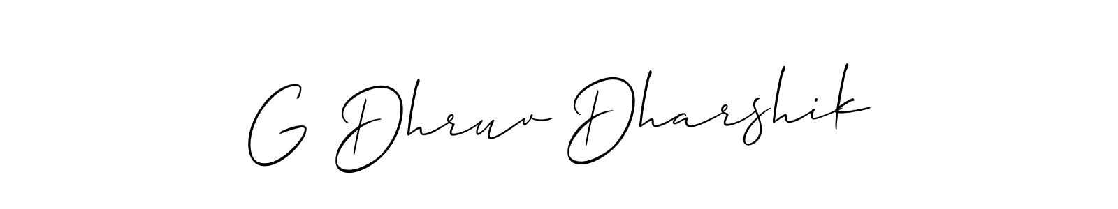 How to Draw G Dhruv Dharshik signature style? Allison_Script is a latest design signature styles for name G Dhruv Dharshik. G Dhruv Dharshik signature style 2 images and pictures png