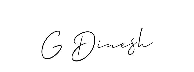 G Dinesh stylish signature style. Best Handwritten Sign (Allison_Script) for my name. Handwritten Signature Collection Ideas for my name G Dinesh. G Dinesh signature style 2 images and pictures png