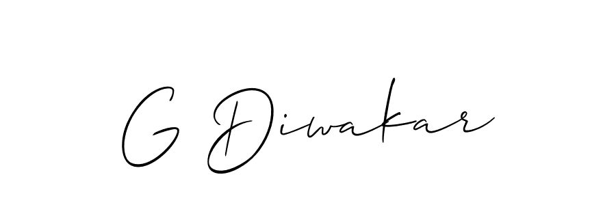 This is the best signature style for the G Diwakar name. Also you like these signature font (Allison_Script). Mix name signature. G Diwakar signature style 2 images and pictures png