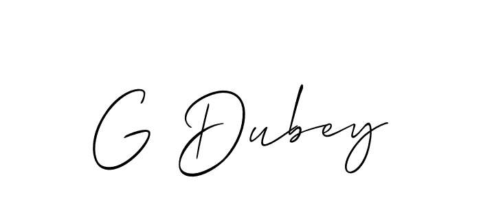 Best and Professional Signature Style for G Dubey. Allison_Script Best Signature Style Collection. G Dubey signature style 2 images and pictures png