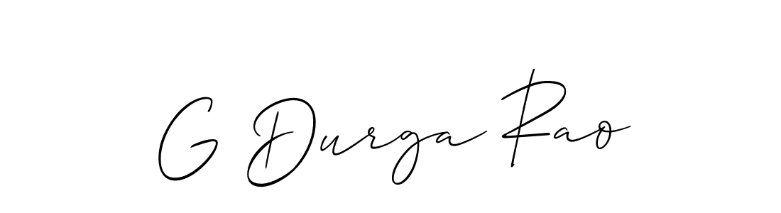 Best and Professional Signature Style for G Durga Rao. Allison_Script Best Signature Style Collection. G Durga Rao signature style 2 images and pictures png