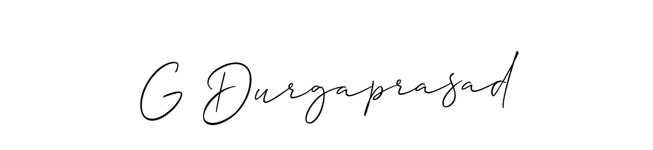 How to make G Durgaprasad signature? Allison_Script is a professional autograph style. Create handwritten signature for G Durgaprasad name. G Durgaprasad signature style 2 images and pictures png