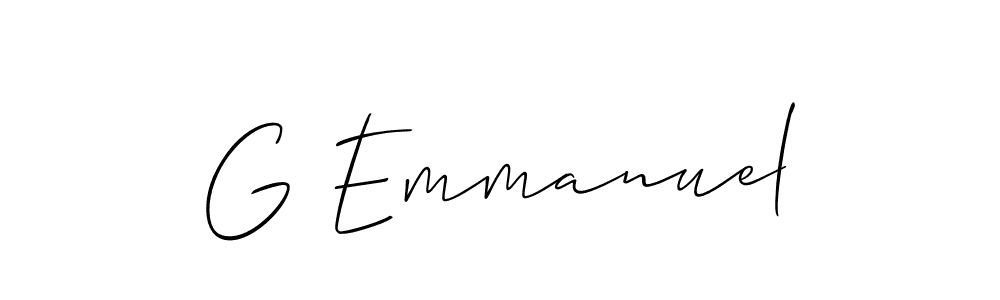 This is the best signature style for the G Emmanuel name. Also you like these signature font (Allison_Script). Mix name signature. G Emmanuel signature style 2 images and pictures png