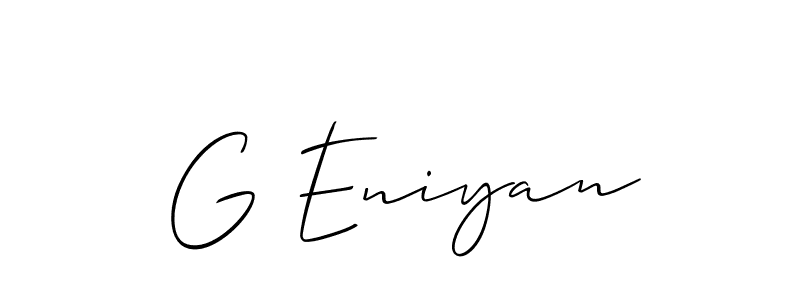 This is the best signature style for the G Eniyan name. Also you like these signature font (Allison_Script). Mix name signature. G Eniyan signature style 2 images and pictures png
