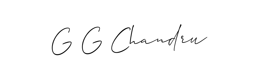 Best and Professional Signature Style for G G Chandru. Allison_Script Best Signature Style Collection. G G Chandru signature style 2 images and pictures png