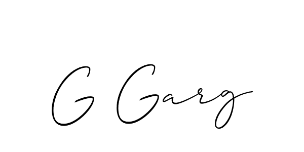 Make a beautiful signature design for name G Garg. Use this online signature maker to create a handwritten signature for free. G Garg signature style 2 images and pictures png