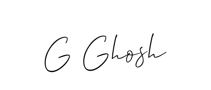 It looks lik you need a new signature style for name G Ghosh. Design unique handwritten (Allison_Script) signature with our free signature maker in just a few clicks. G Ghosh signature style 2 images and pictures png