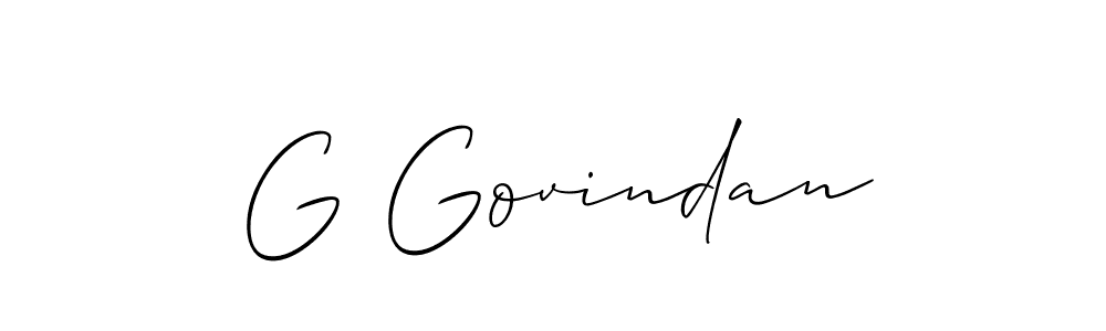Make a short G Govindan signature style. Manage your documents anywhere anytime using Allison_Script. Create and add eSignatures, submit forms, share and send files easily. G Govindan signature style 2 images and pictures png