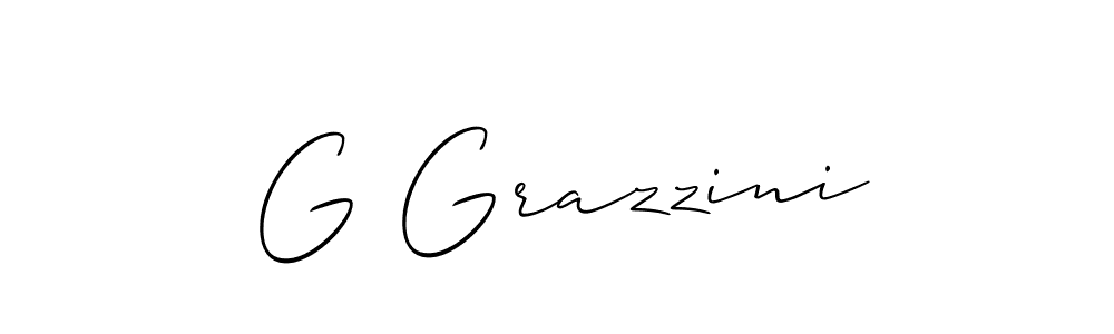 if you are searching for the best signature style for your name G Grazzini. so please give up your signature search. here we have designed multiple signature styles  using Allison_Script. G Grazzini signature style 2 images and pictures png