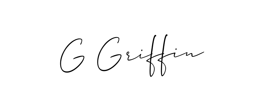 Best and Professional Signature Style for G Griffin. Allison_Script Best Signature Style Collection. G Griffin signature style 2 images and pictures png