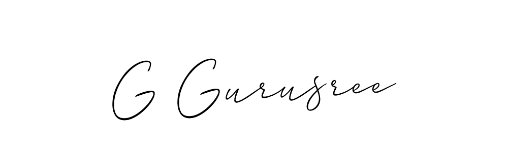 It looks lik you need a new signature style for name G Gurusree. Design unique handwritten (Allison_Script) signature with our free signature maker in just a few clicks. G Gurusree signature style 2 images and pictures png