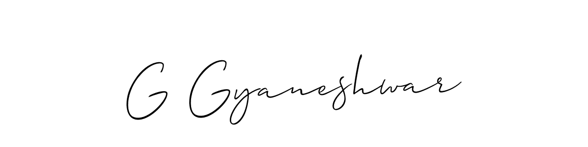 Best and Professional Signature Style for G Gyaneshwar. Allison_Script Best Signature Style Collection. G Gyaneshwar signature style 2 images and pictures png