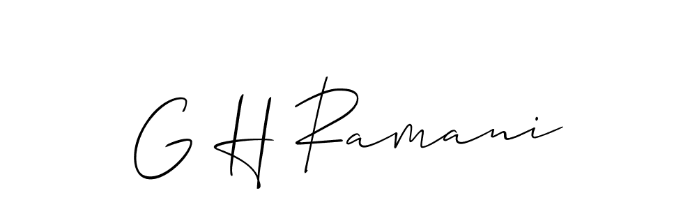 Make a beautiful signature design for name G H Ramani. Use this online signature maker to create a handwritten signature for free. G H Ramani signature style 2 images and pictures png