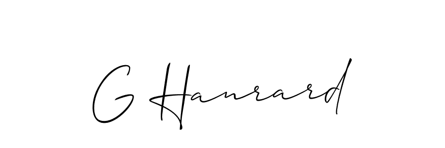 Similarly Allison_Script is the best handwritten signature design. Signature creator online .You can use it as an online autograph creator for name G Hanrard. G Hanrard signature style 2 images and pictures png