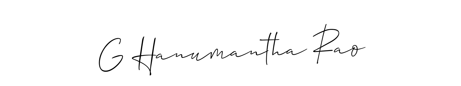 This is the best signature style for the G Hanumantha Rao name. Also you like these signature font (Allison_Script). Mix name signature. G Hanumantha Rao signature style 2 images and pictures png