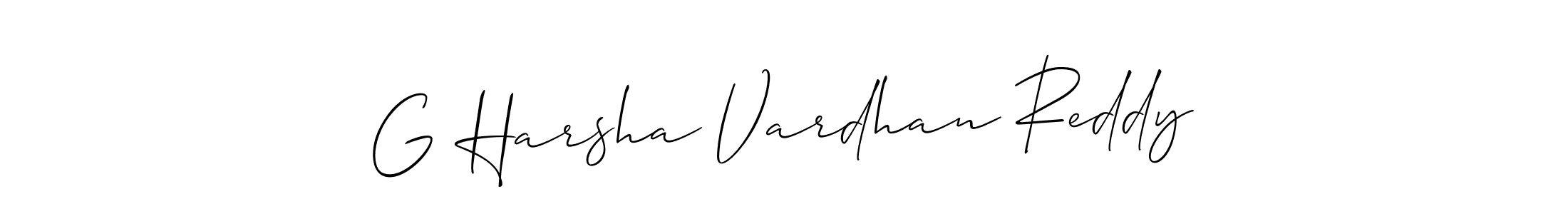 Design your own signature with our free online signature maker. With this signature software, you can create a handwritten (Allison_Script) signature for name G Harsha Vardhan Reddy. G Harsha Vardhan Reddy signature style 2 images and pictures png