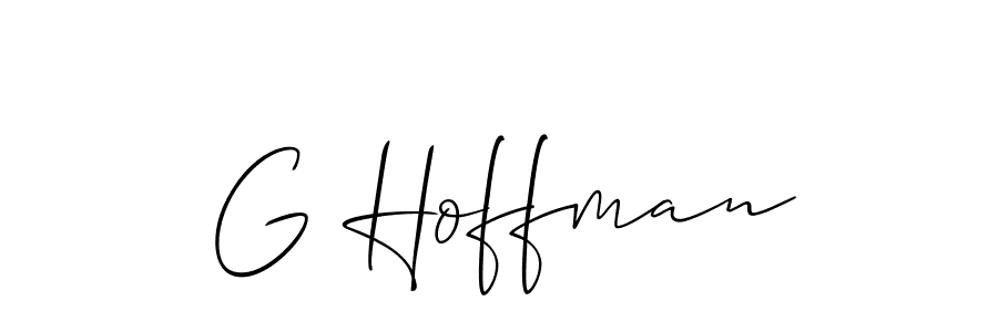if you are searching for the best signature style for your name G Hoffman. so please give up your signature search. here we have designed multiple signature styles  using Allison_Script. G Hoffman signature style 2 images and pictures png