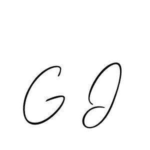 Use a signature maker to create a handwritten signature online. With this signature software, you can design (Allison_Script) your own signature for name G I. G I signature style 2 images and pictures png