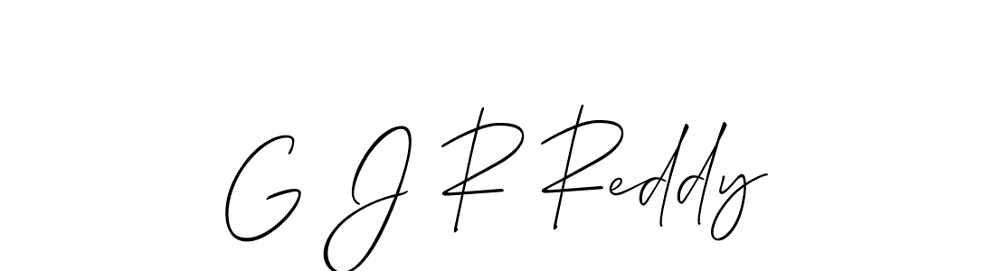 Also You can easily find your signature by using the search form. We will create G J R Reddy name handwritten signature images for you free of cost using Allison_Script sign style. G J R Reddy signature style 2 images and pictures png