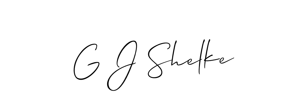 You should practise on your own different ways (Allison_Script) to write your name (G J Shelke) in signature. don't let someone else do it for you. G J Shelke signature style 2 images and pictures png