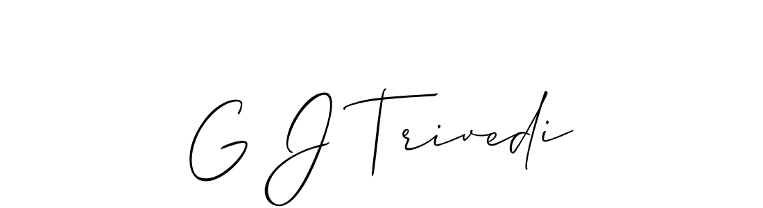 Allison_Script is a professional signature style that is perfect for those who want to add a touch of class to their signature. It is also a great choice for those who want to make their signature more unique. Get G J Trivedi name to fancy signature for free. G J Trivedi signature style 2 images and pictures png