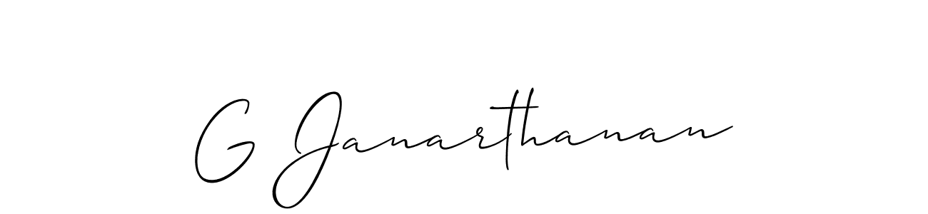 It looks lik you need a new signature style for name G Janarthanan. Design unique handwritten (Allison_Script) signature with our free signature maker in just a few clicks. G Janarthanan signature style 2 images and pictures png