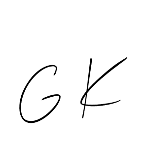 Best and Professional Signature Style for G K. Allison_Script Best Signature Style Collection. G K signature style 2 images and pictures png