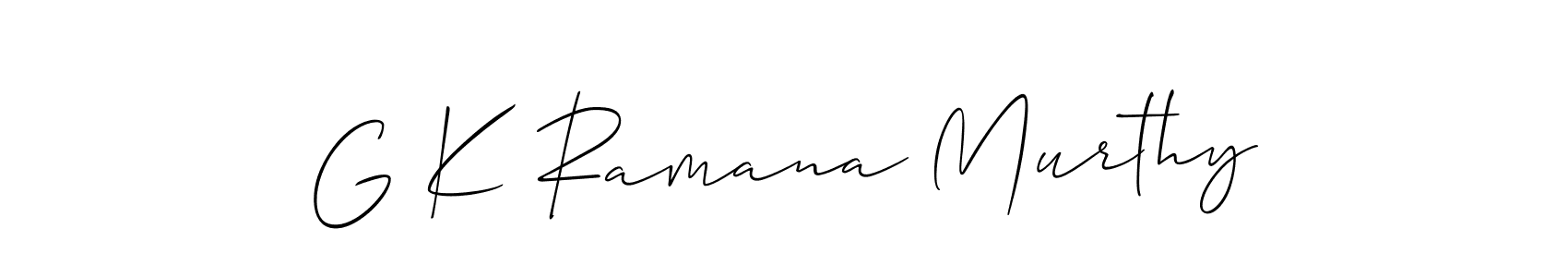 How to Draw G K Ramana Murthy signature style? Allison_Script is a latest design signature styles for name G K Ramana Murthy. G K Ramana Murthy signature style 2 images and pictures png