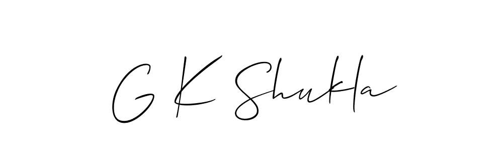 Make a beautiful signature design for name G K Shukla. Use this online signature maker to create a handwritten signature for free. G K Shukla signature style 2 images and pictures png