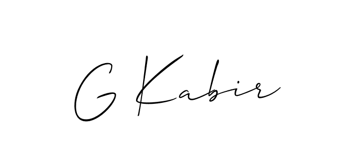 Make a short G Kabir signature style. Manage your documents anywhere anytime using Allison_Script. Create and add eSignatures, submit forms, share and send files easily. G Kabir signature style 2 images and pictures png