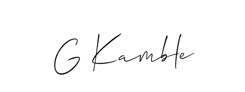 You can use this online signature creator to create a handwritten signature for the name G Kamble. This is the best online autograph maker. G Kamble signature style 2 images and pictures png