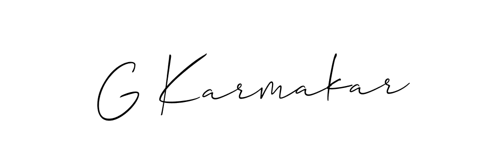 Make a beautiful signature design for name G Karmakar. Use this online signature maker to create a handwritten signature for free. G Karmakar signature style 2 images and pictures png