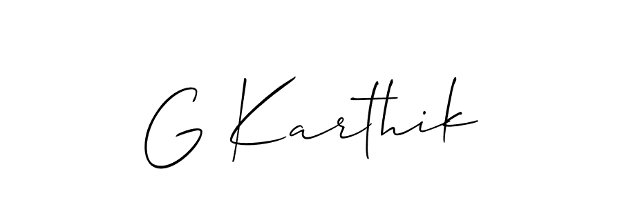 G Karthik stylish signature style. Best Handwritten Sign (Allison_Script) for my name. Handwritten Signature Collection Ideas for my name G Karthik. G Karthik signature style 2 images and pictures png