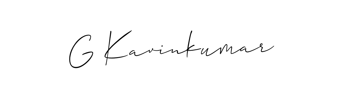 Also we have G Kavinkumar name is the best signature style. Create professional handwritten signature collection using Allison_Script autograph style. G Kavinkumar signature style 2 images and pictures png