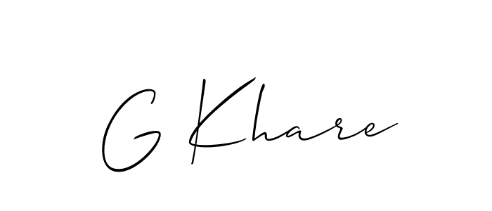 Check out images of Autograph of G Khare name. Actor G Khare Signature Style. Allison_Script is a professional sign style online. G Khare signature style 2 images and pictures png