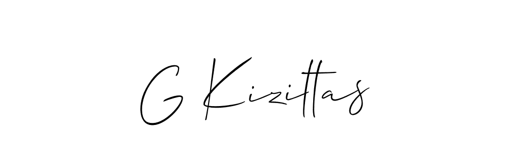 Make a short G Kiziltas signature style. Manage your documents anywhere anytime using Allison_Script. Create and add eSignatures, submit forms, share and send files easily. G Kiziltas signature style 2 images and pictures png