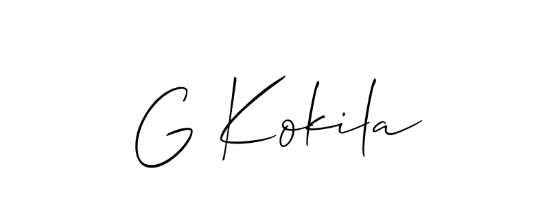 Once you've used our free online signature maker to create your best signature Allison_Script style, it's time to enjoy all of the benefits that G Kokila name signing documents. G Kokila signature style 2 images and pictures png